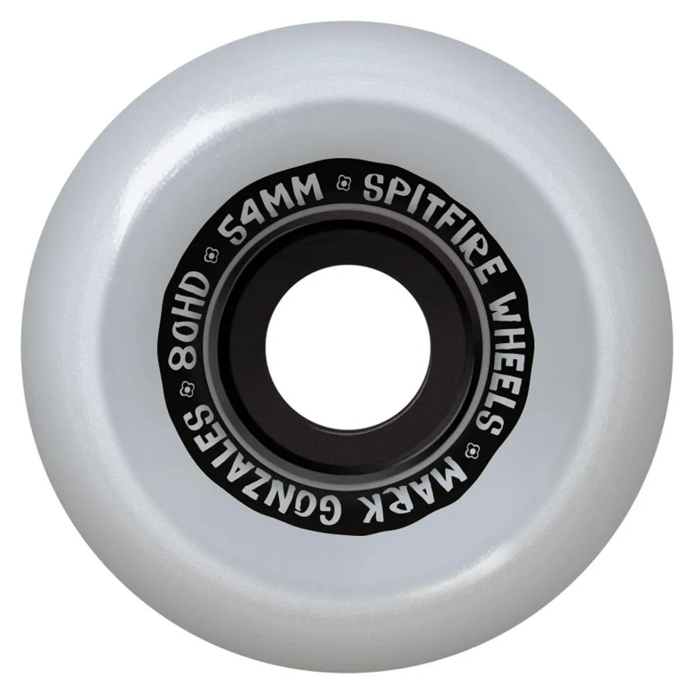 Spitfire Wheels Gonz Flower Conical 80HD Clear Soft Skateboard Wheels 80a 56mm