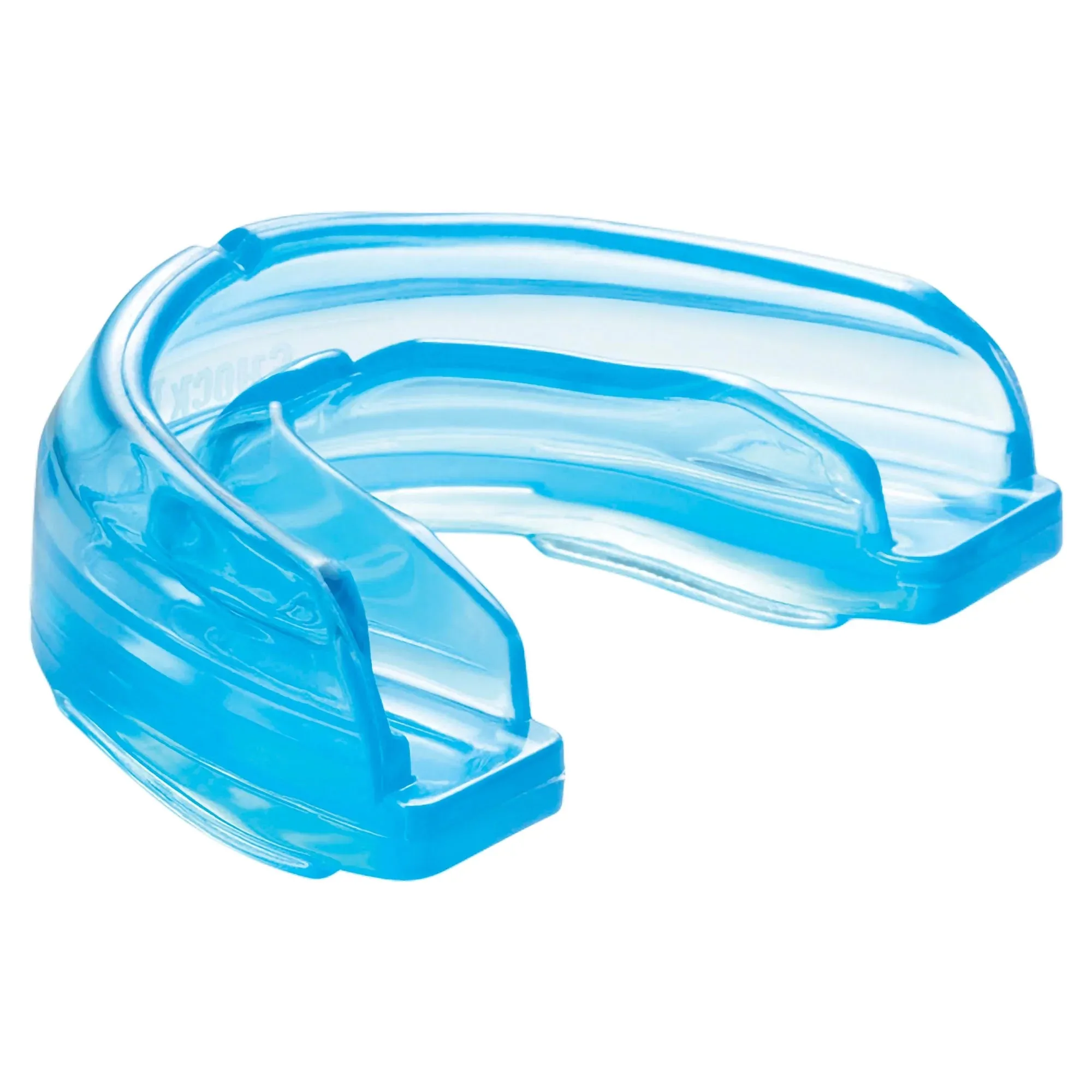 Sport Braces Mouthguard with Superior Protection, Comfortable Instant Fit, Strapped, Youth, Blue
