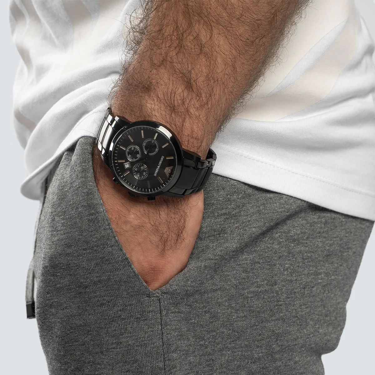 Sports Joggers . Gray Marl