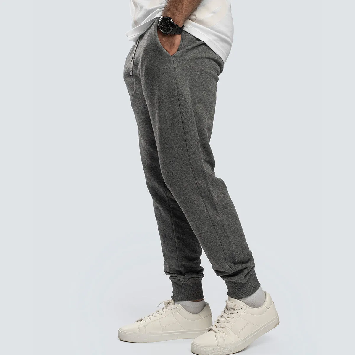 Sports Joggers . Gray Marl