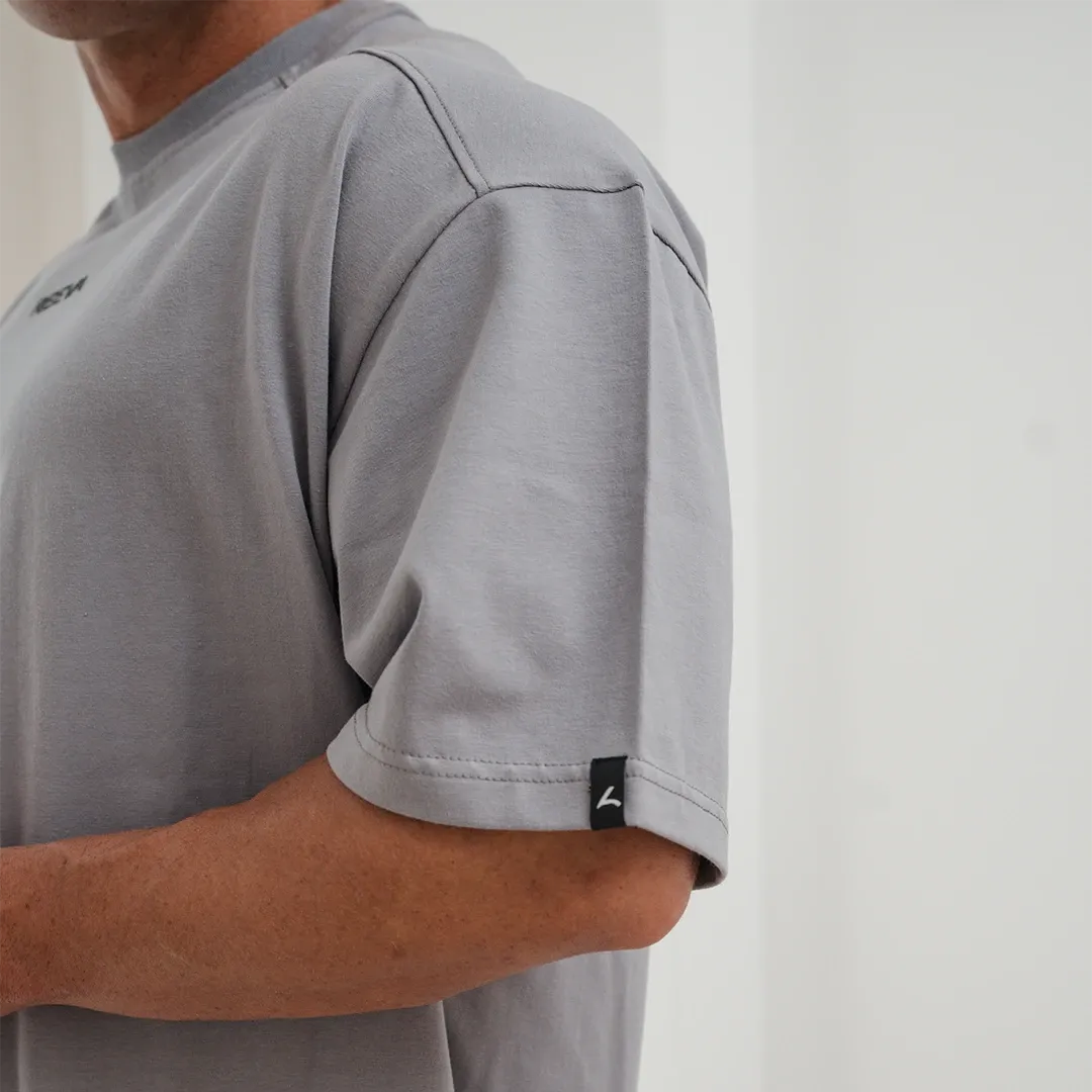 Sports Shirt Cotton Light Grey - Wide Fit
