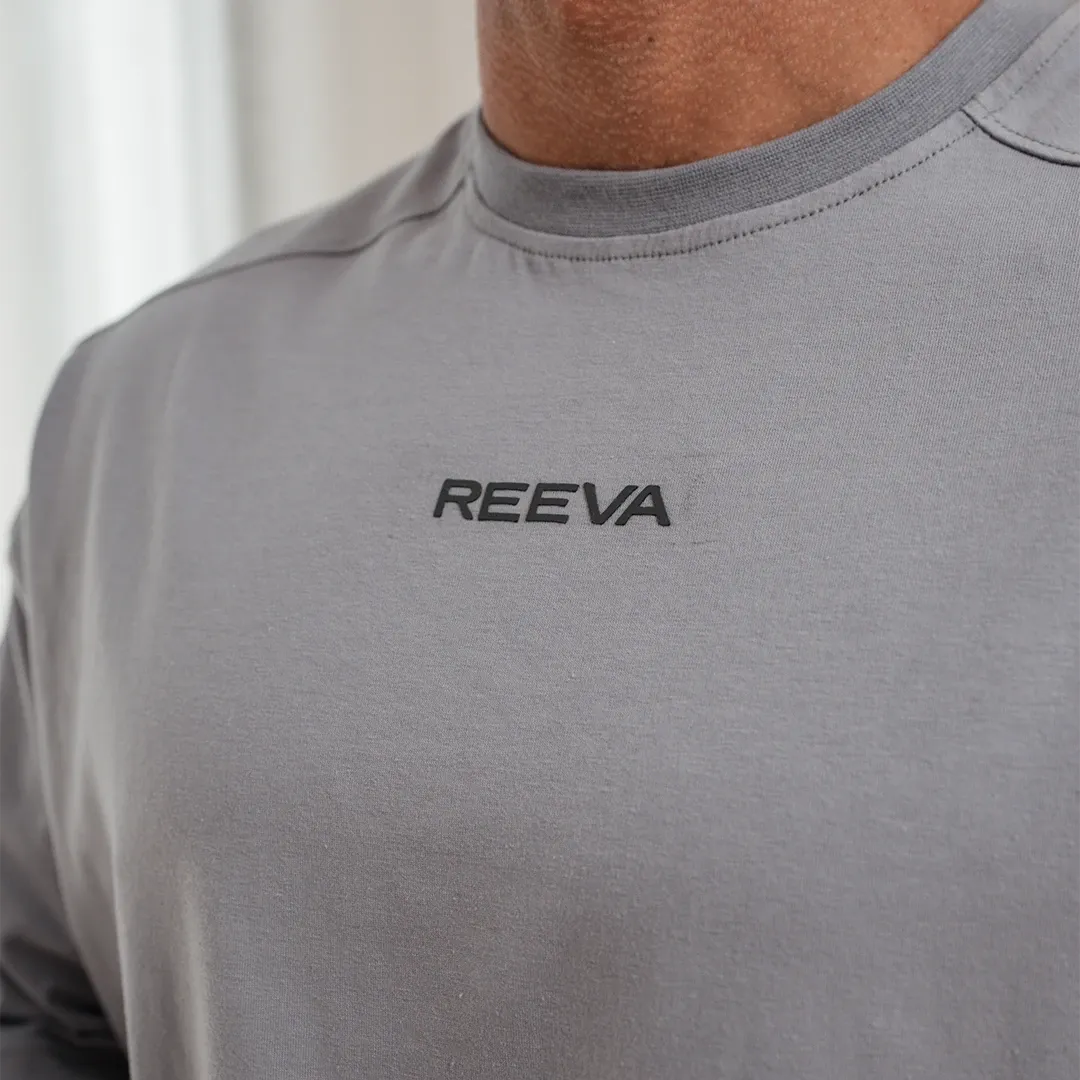 Sports Shirt Cotton Light Grey - Wide Fit
