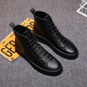 Spring New Style Fashion Ankle Boots Men Red White Shoes Handmade Genuine Leather Luxury Personalized Original Design Boots