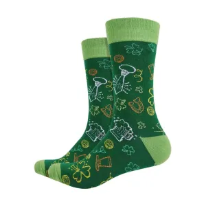 St. Paddy's Printed Crew Length Socks