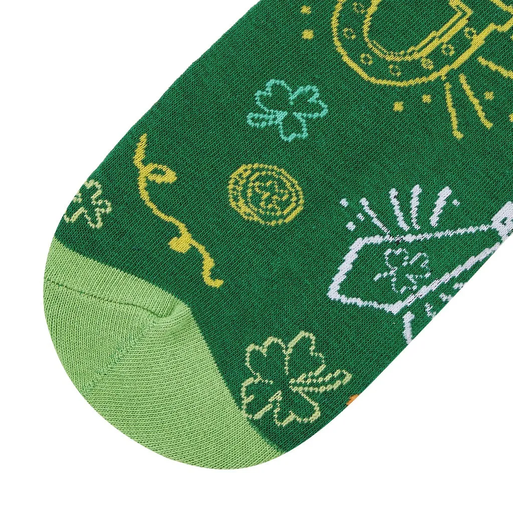 St. Paddy's Printed Crew Length Socks