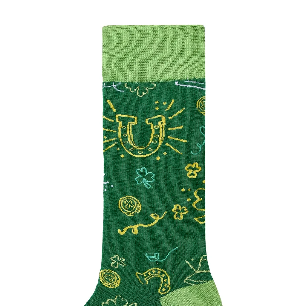 St. Paddy's Printed Crew Length Socks
