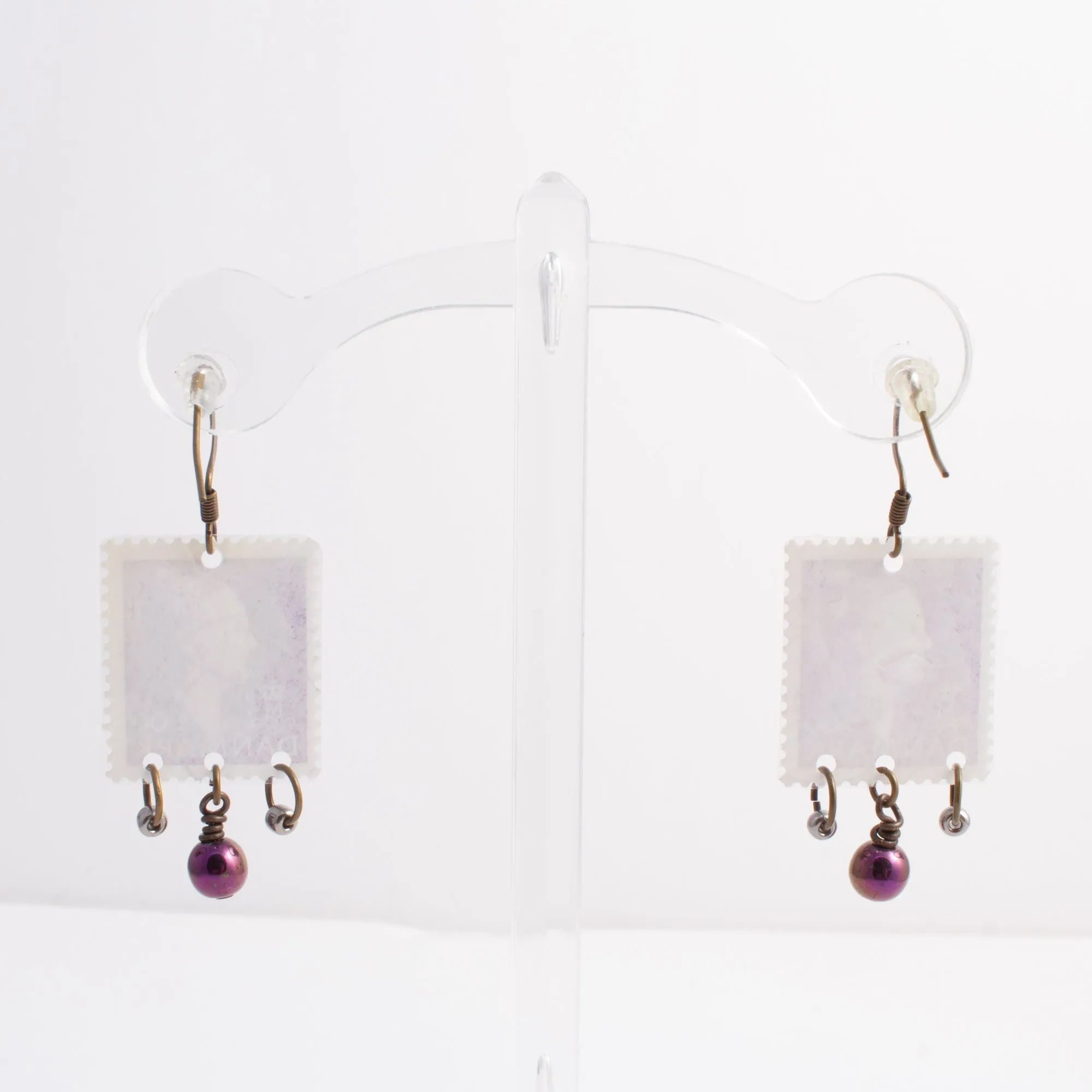 Stamp Collection Earrings | Purple