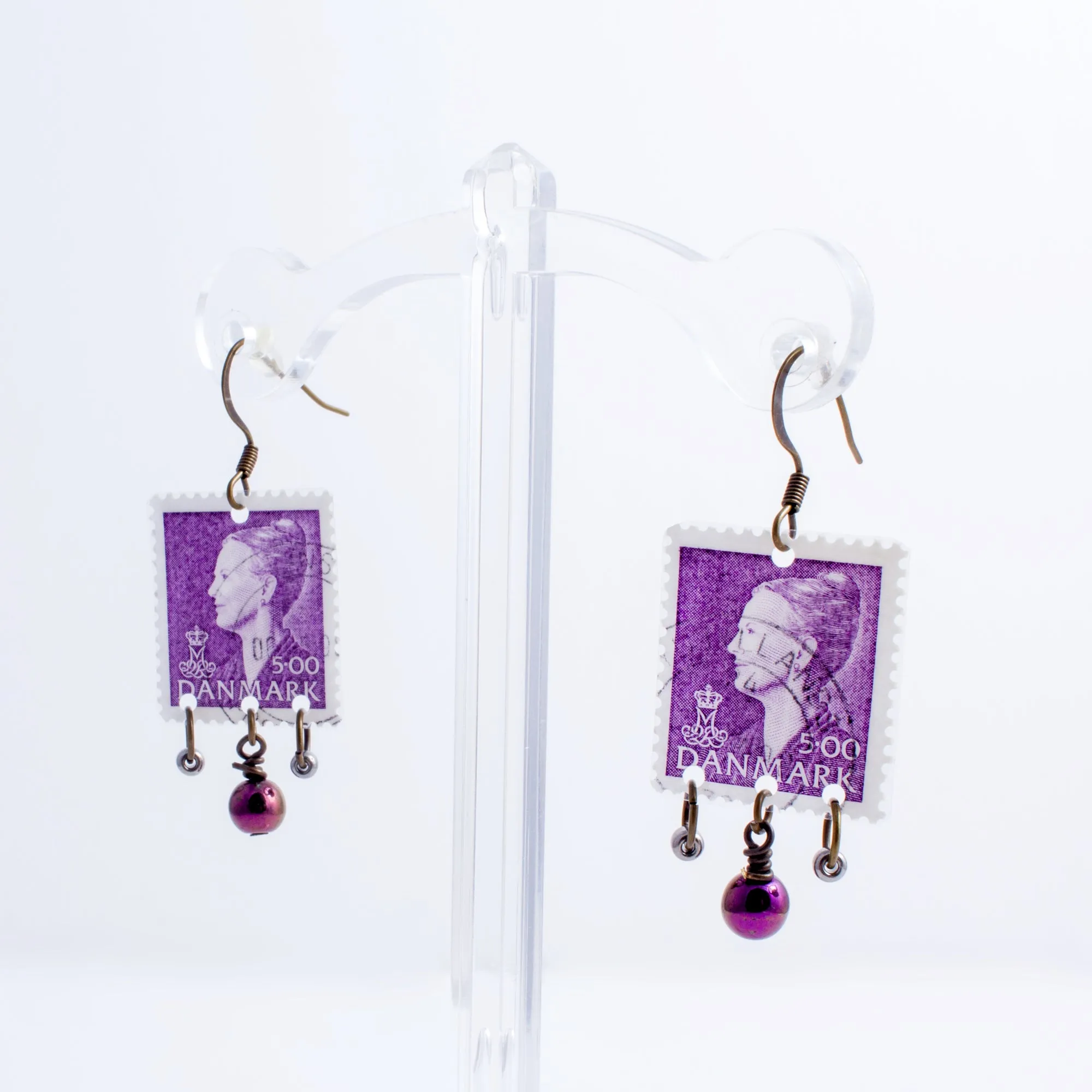 Stamp Collection Earrings | Purple