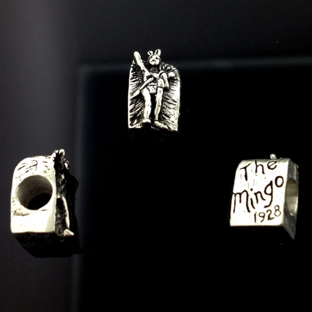 Sterling Silver Handmade "The Mingo Indian" Wheeling Bead