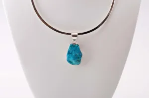 Sterling Silver Sleeping Beauty Turquoise Pendant