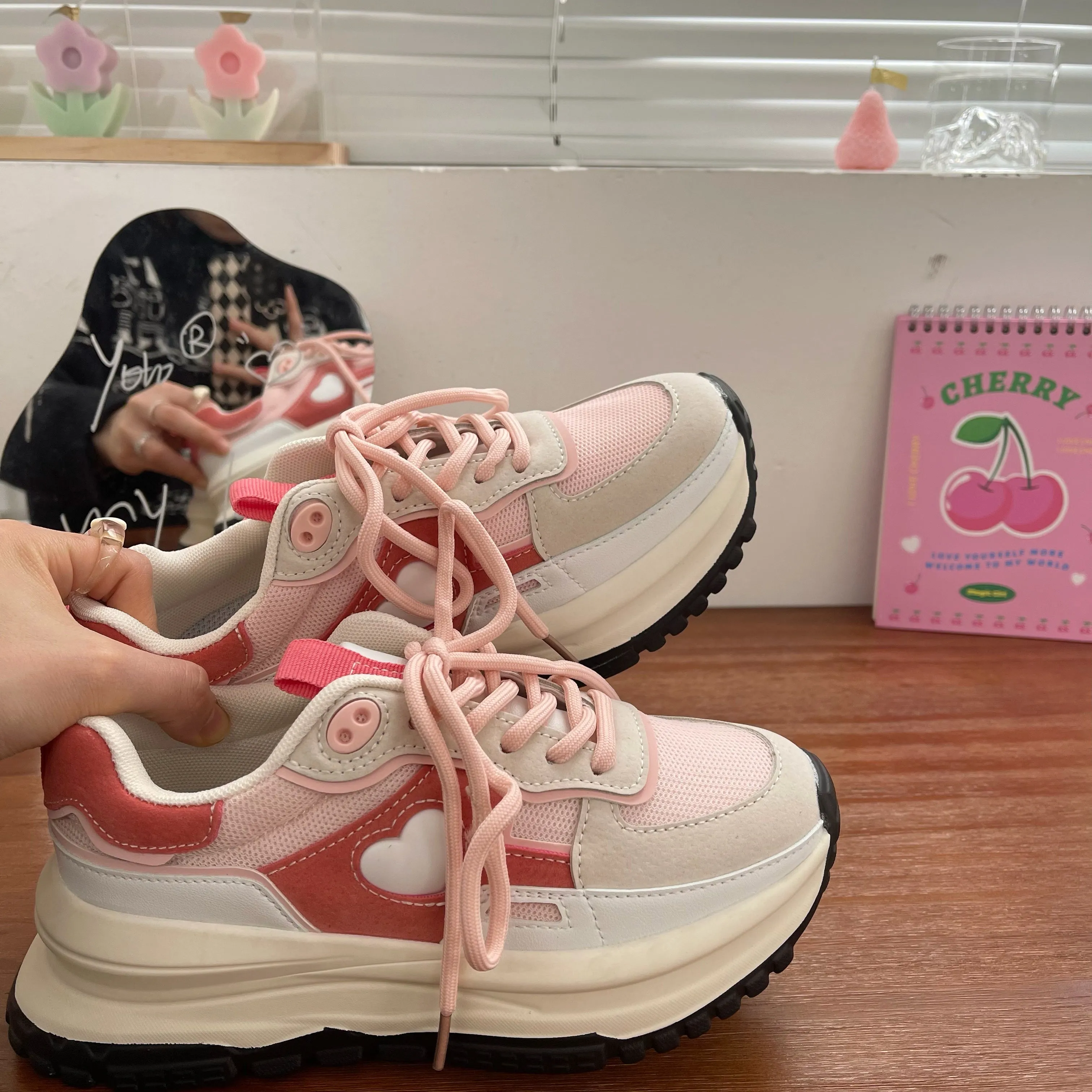 Strawberry Pink Sneakers  KF82705