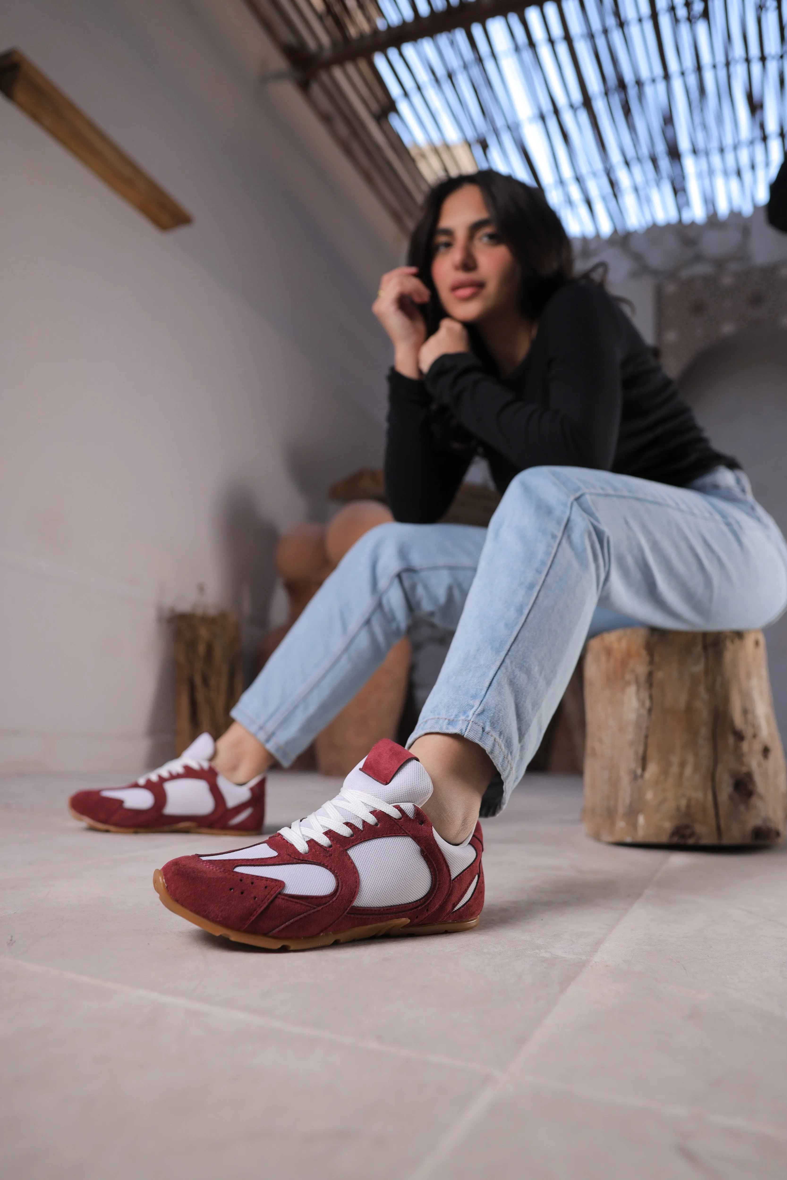 StrideX deep burgundy red  Sneaker