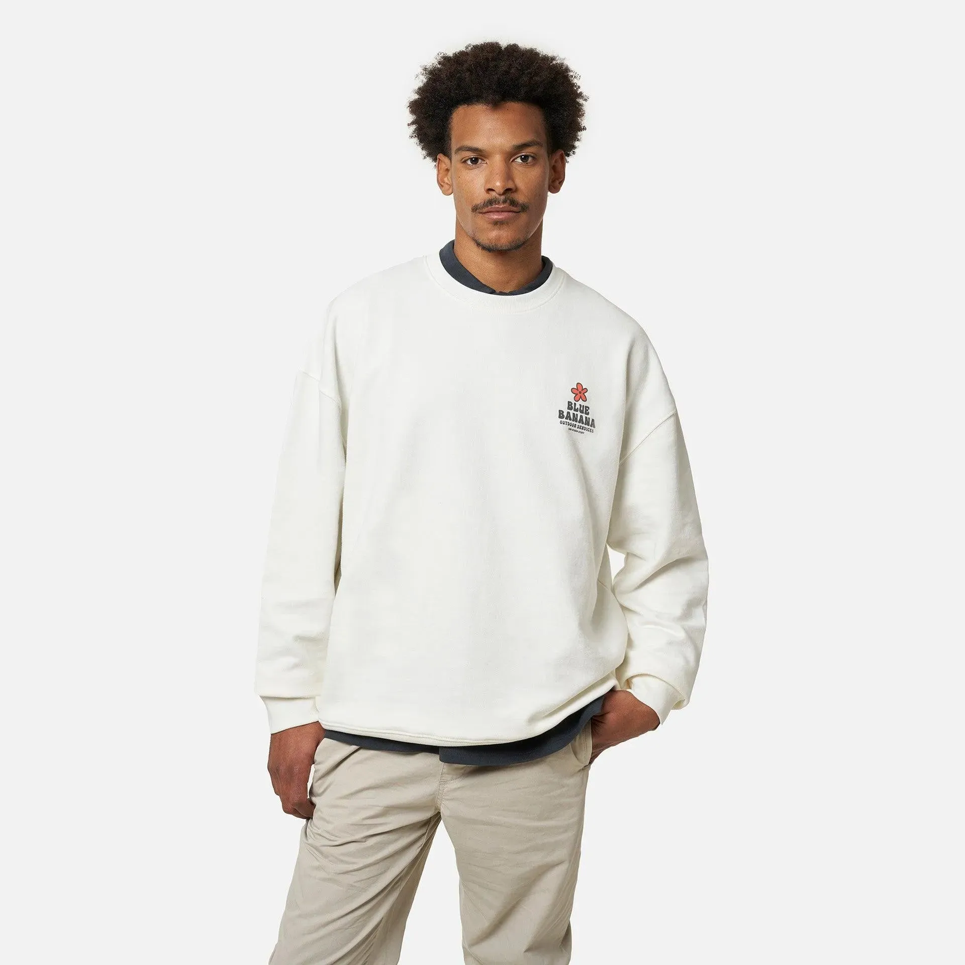 Sudadera Blue Banana Outdoor Off White
