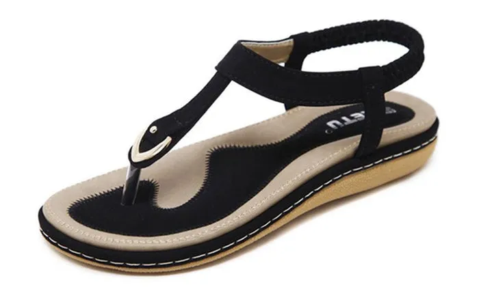 Summer Flat Shoes Comfortable Bohemian Large Size Sandals