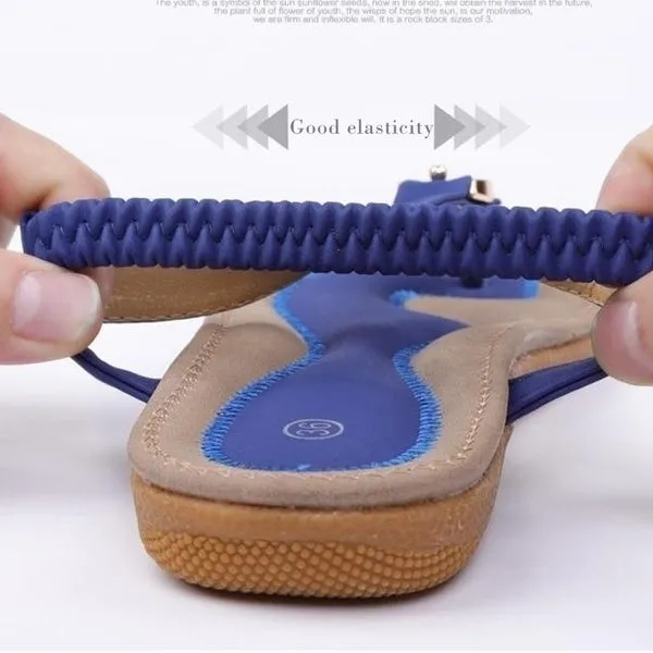 Summer Flat Shoes Comfortable Bohemian Large Size Sandals