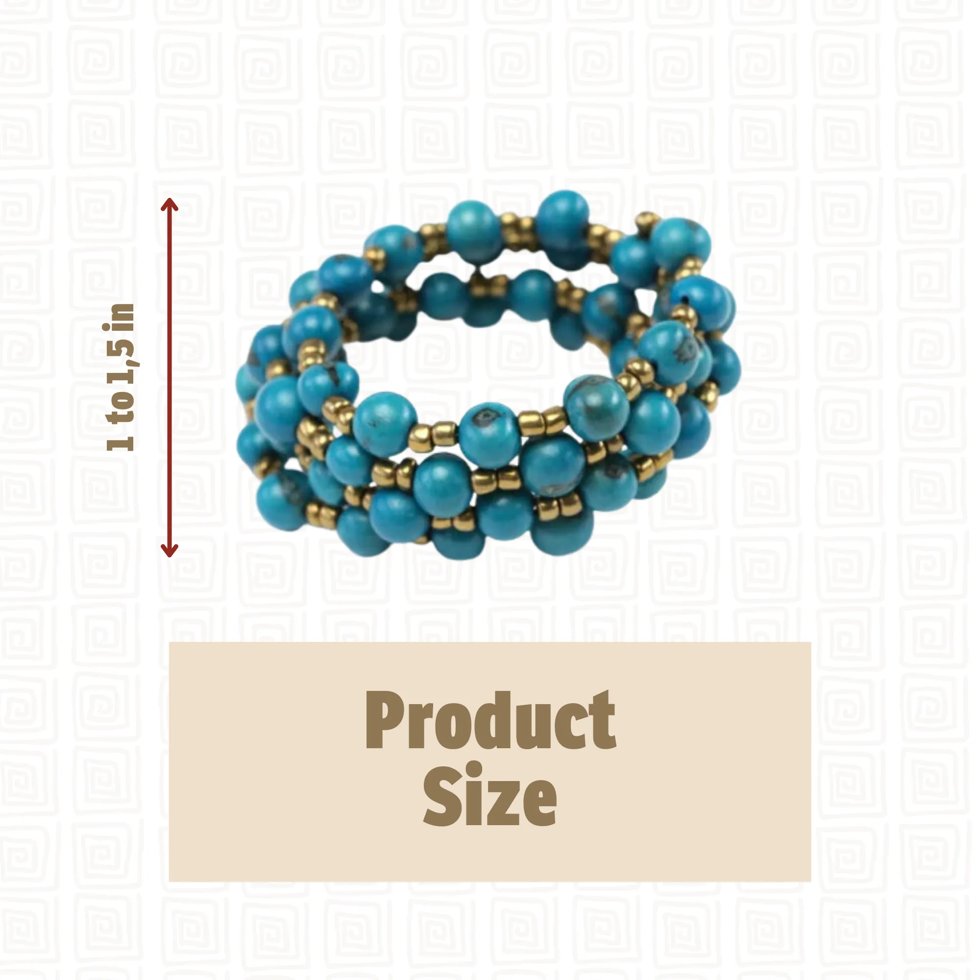 Sustainable Blue Acai Bead Bracelet Handmade by Artisans
