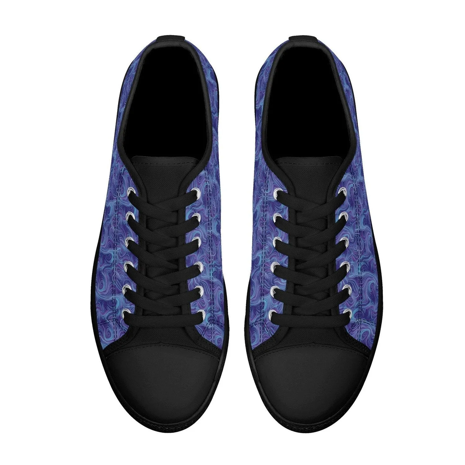 Swirl Lines Womens Lightweight Low Top Canvas Shoes