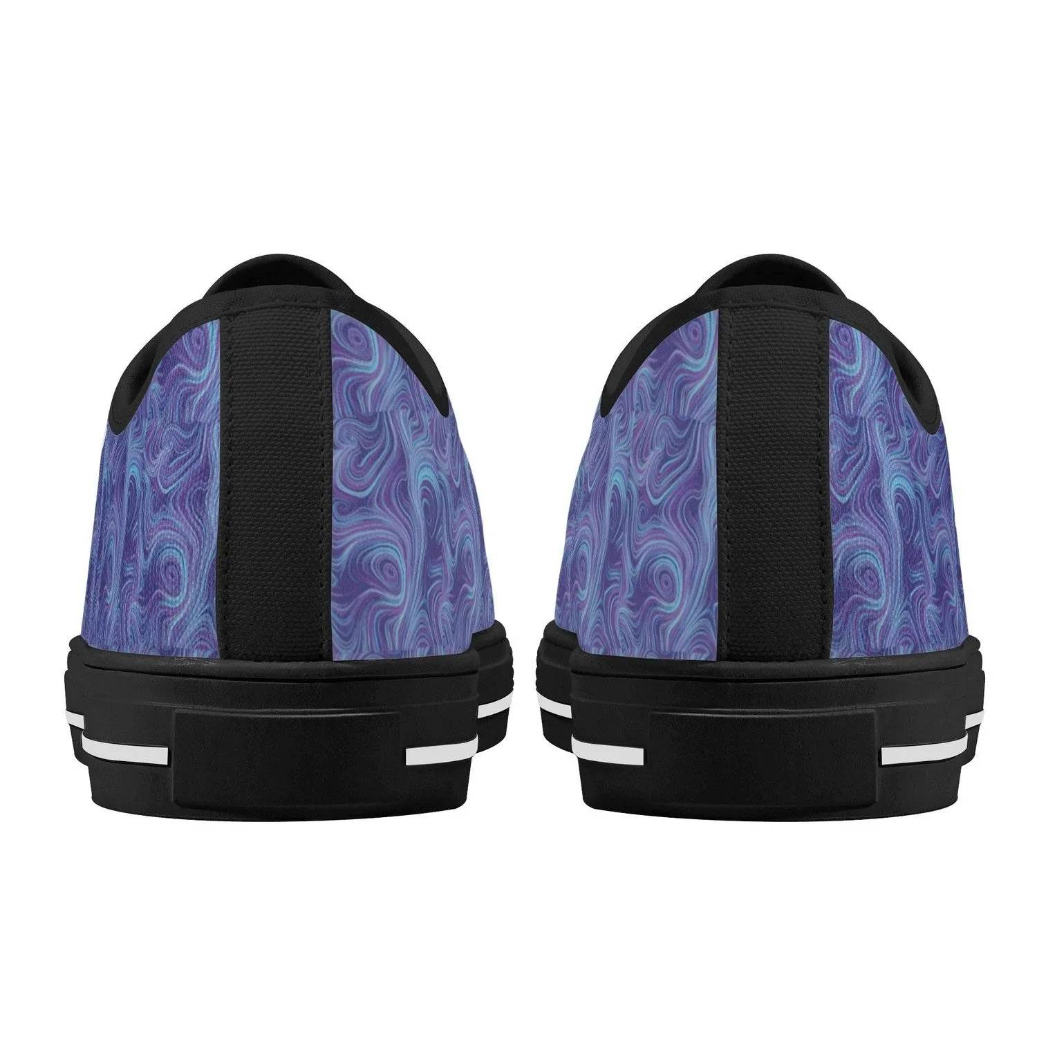 Swirl Lines Womens Lightweight Low Top Canvas Shoes