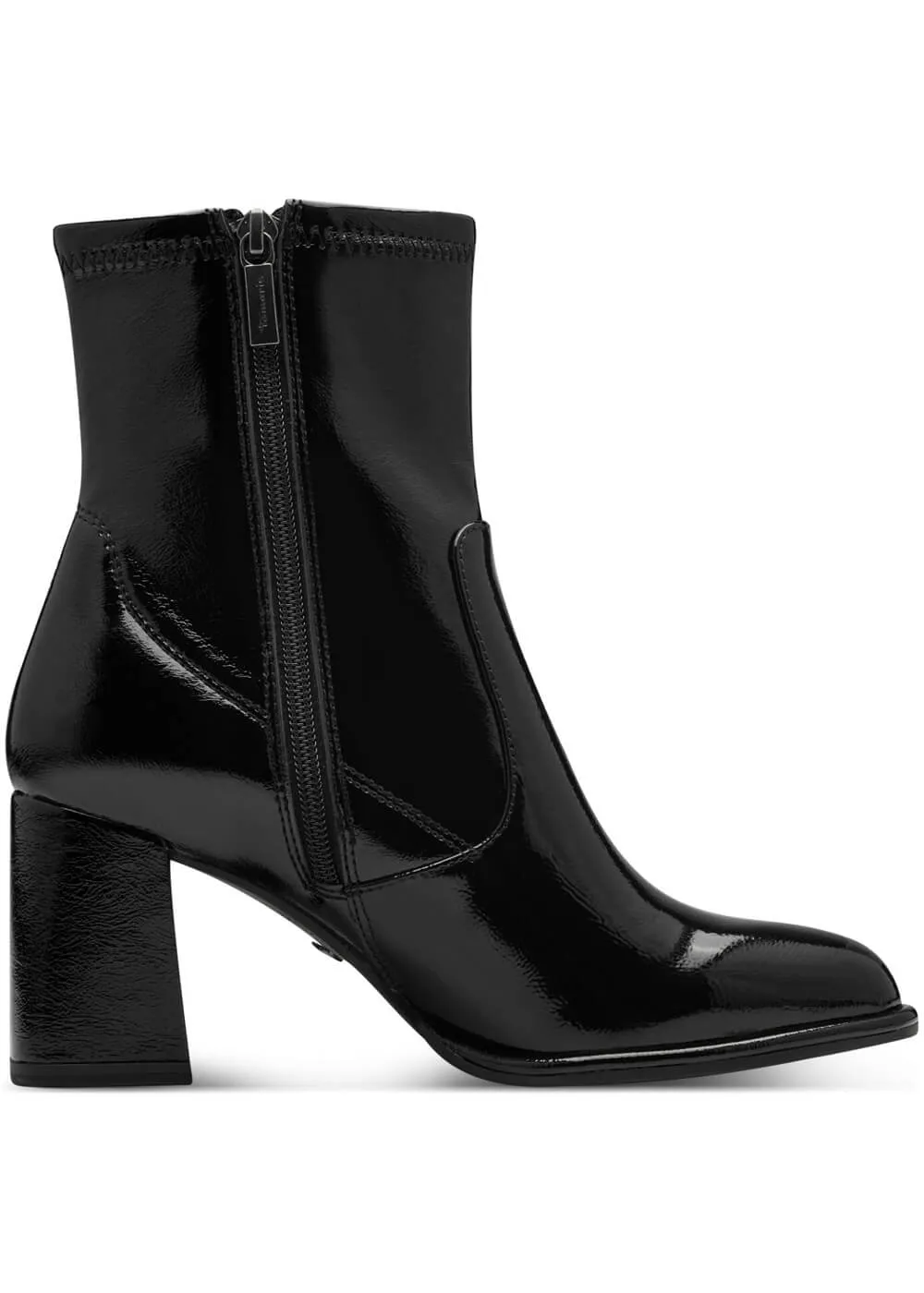 Tamaris Fiona Patent Boots Black