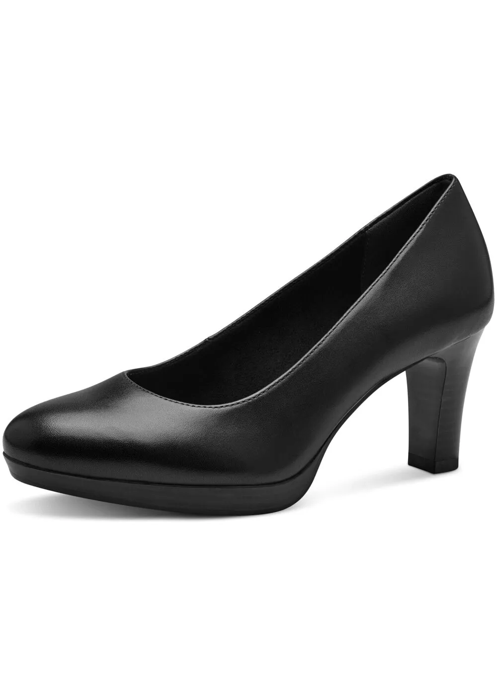 Tamaris Helena Leather 50's Pumps Black