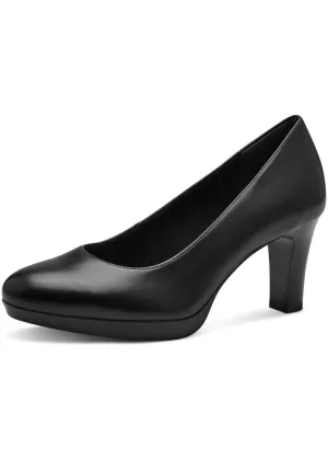 Tamaris Helena Leather 50's Pumps Black