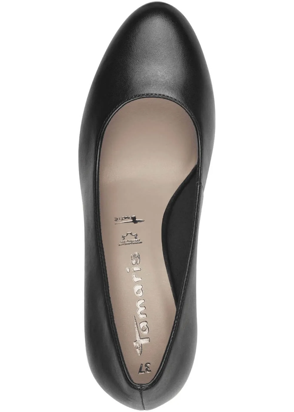 Tamaris Helena Leather 50's Pumps Black