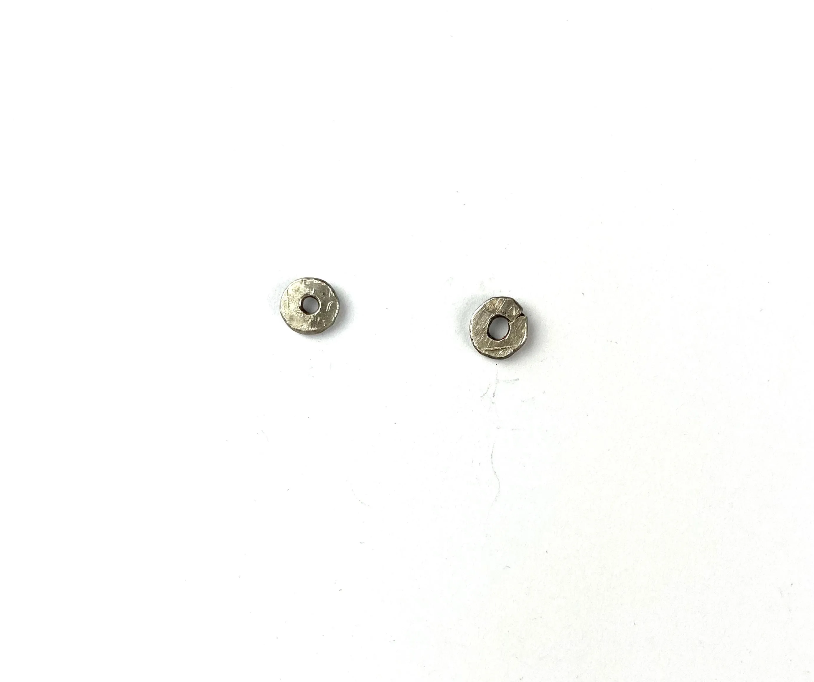 Teeny Tiny handmade silver earrings