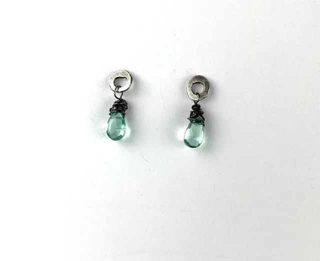 Teeny Tiny handmade silver earrings