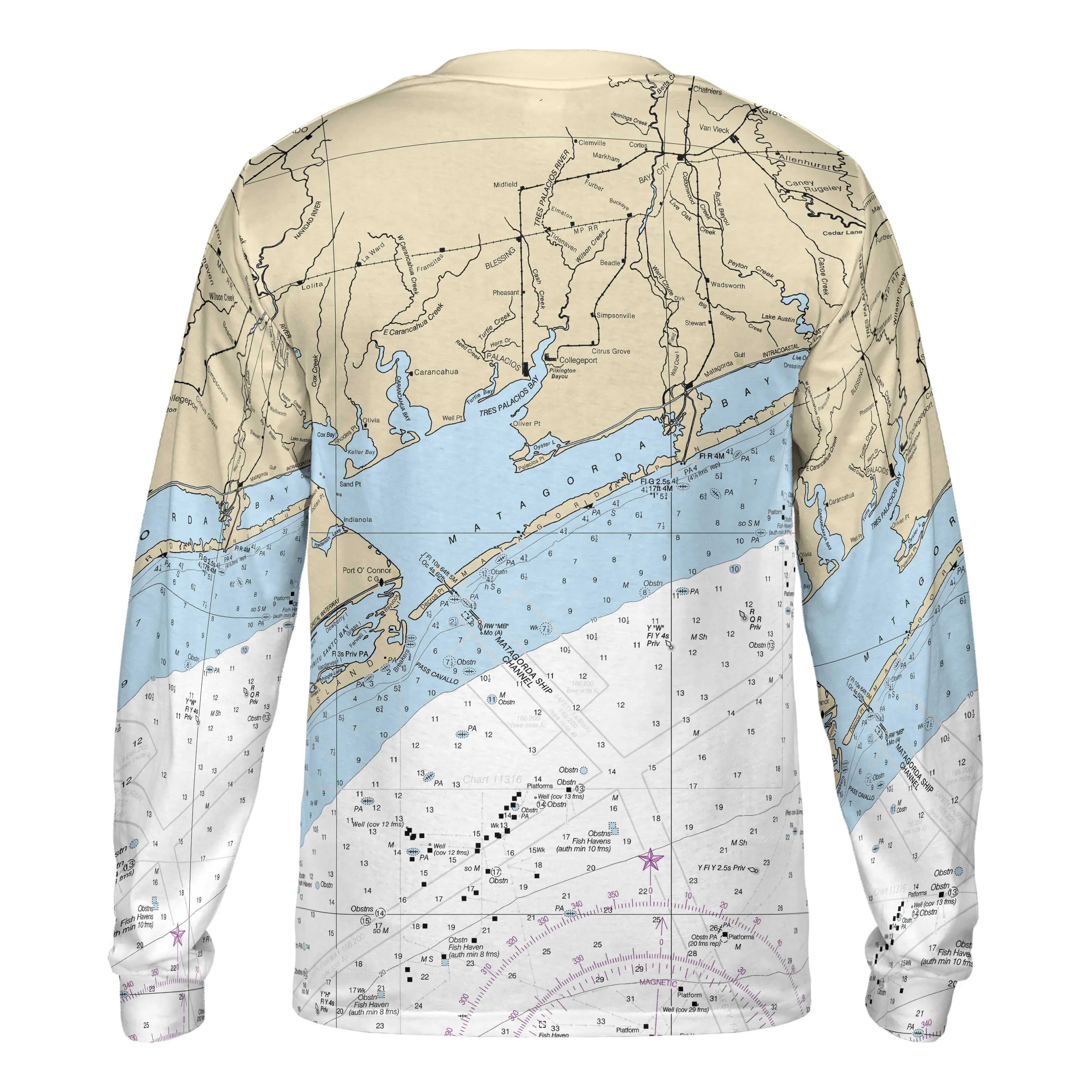 The Matagorda Bay Long Sleeve Performance Tee