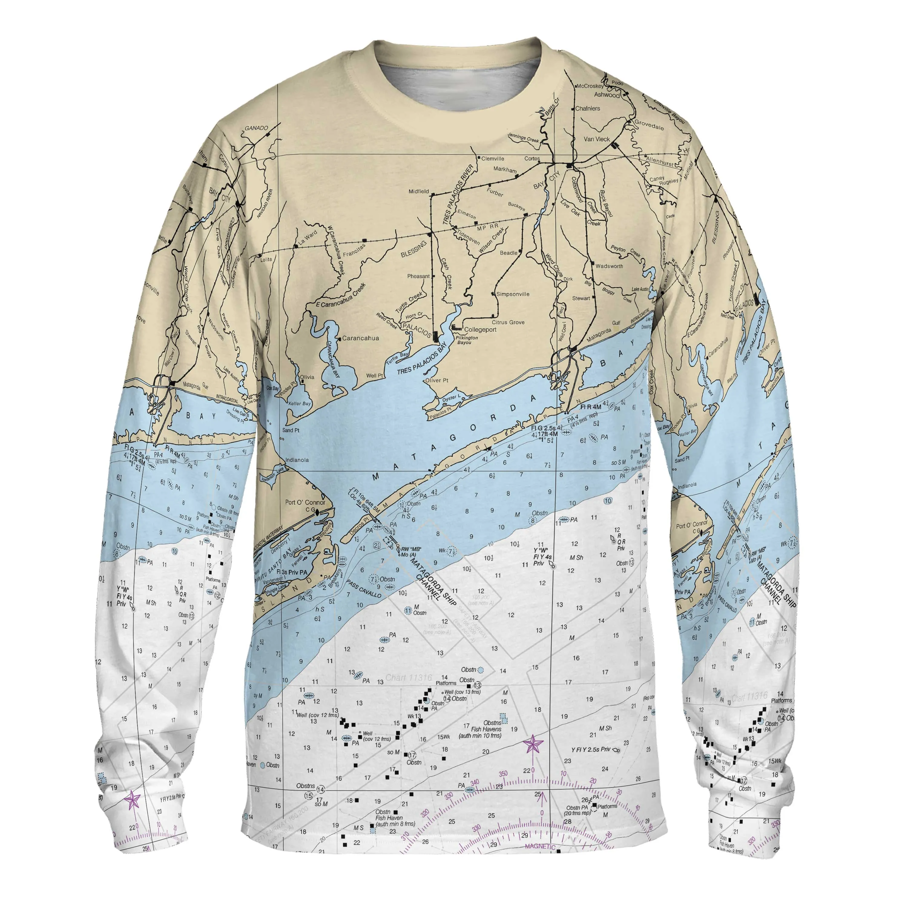 The Matagorda Bay Long Sleeve Performance Tee