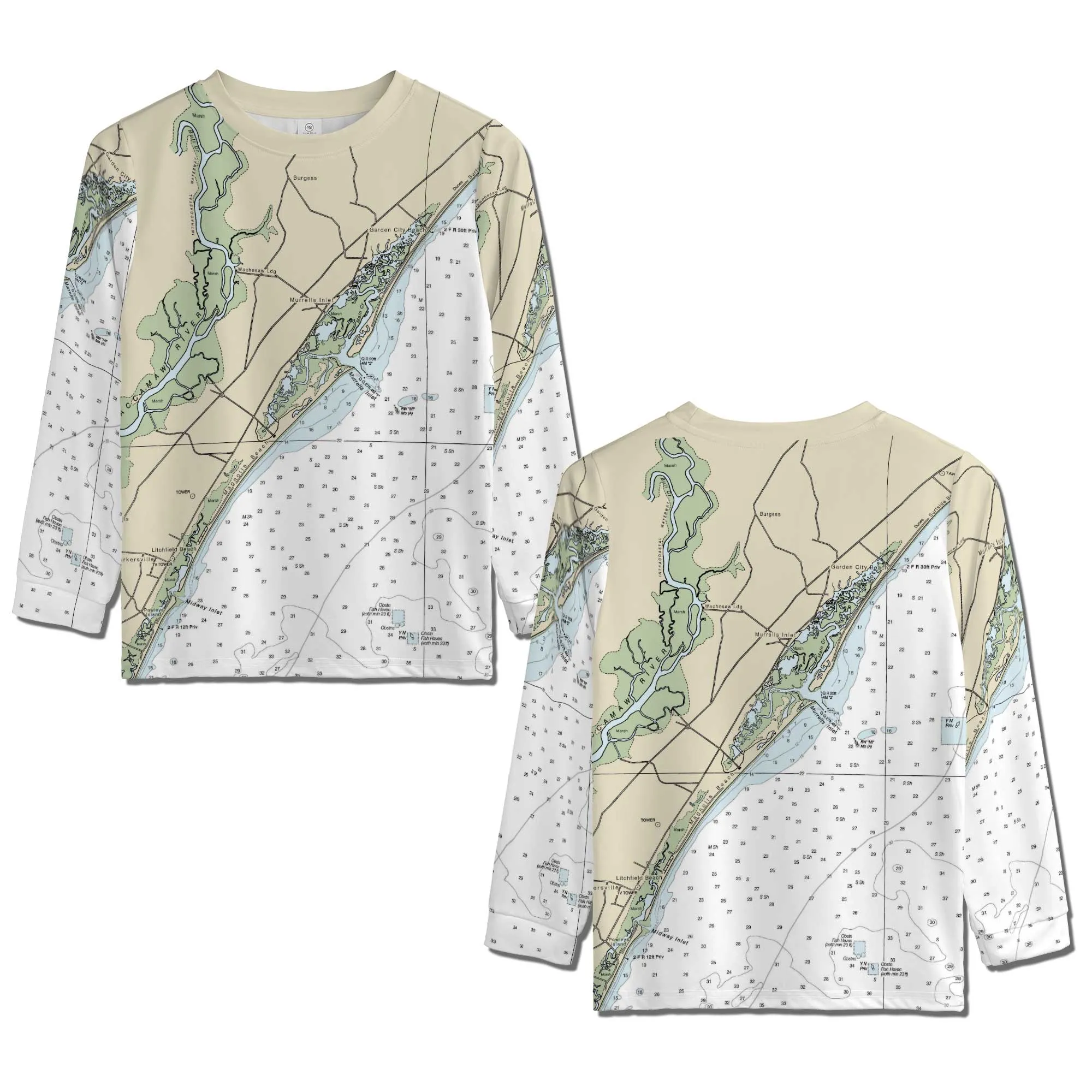 The Murrells Inlet Youth Long Sleeve Performance Tee