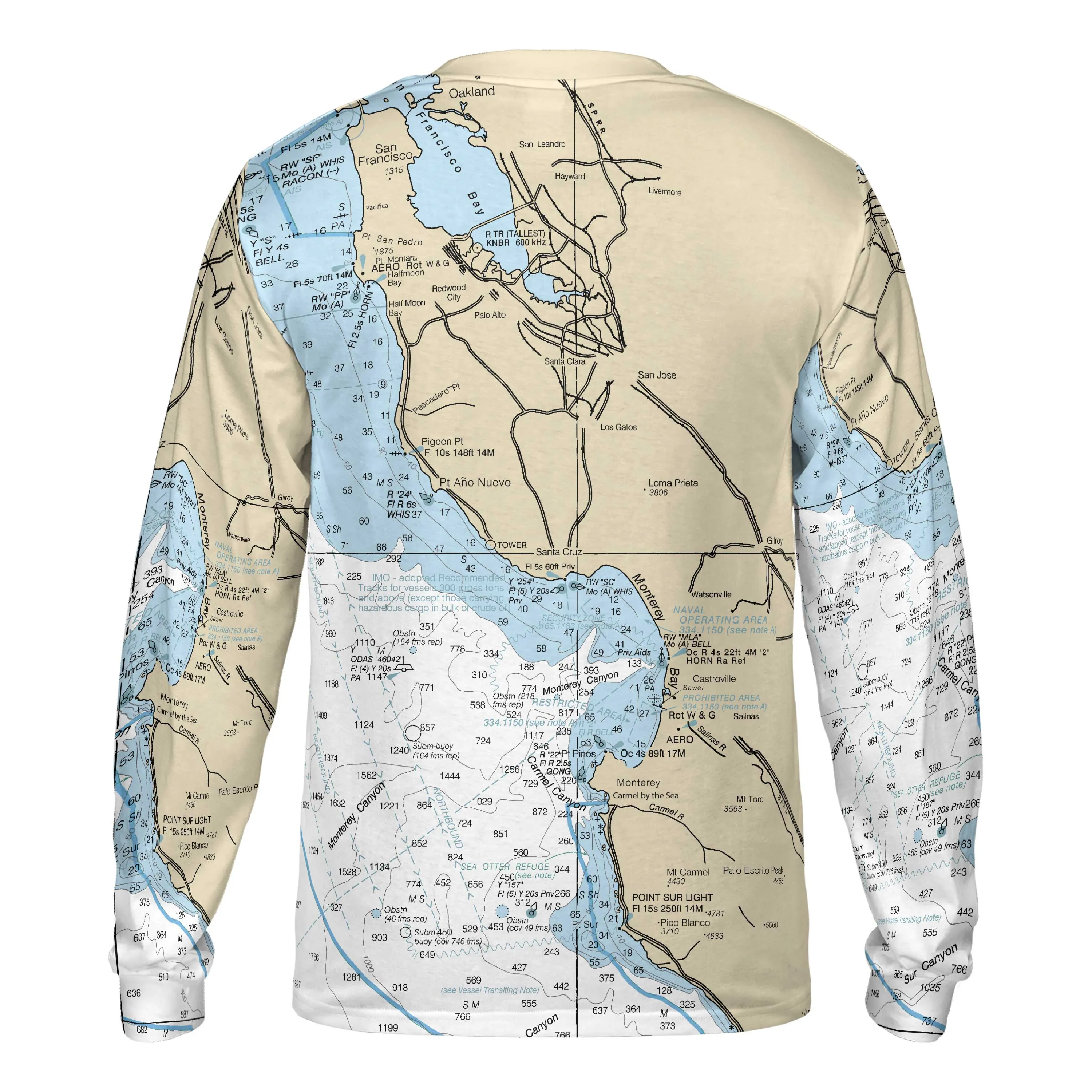 The Pacifica to Carmel by the Sea Long Sleeve Performance Tee