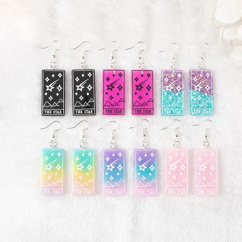 The Star Divine Tarot Earrings
