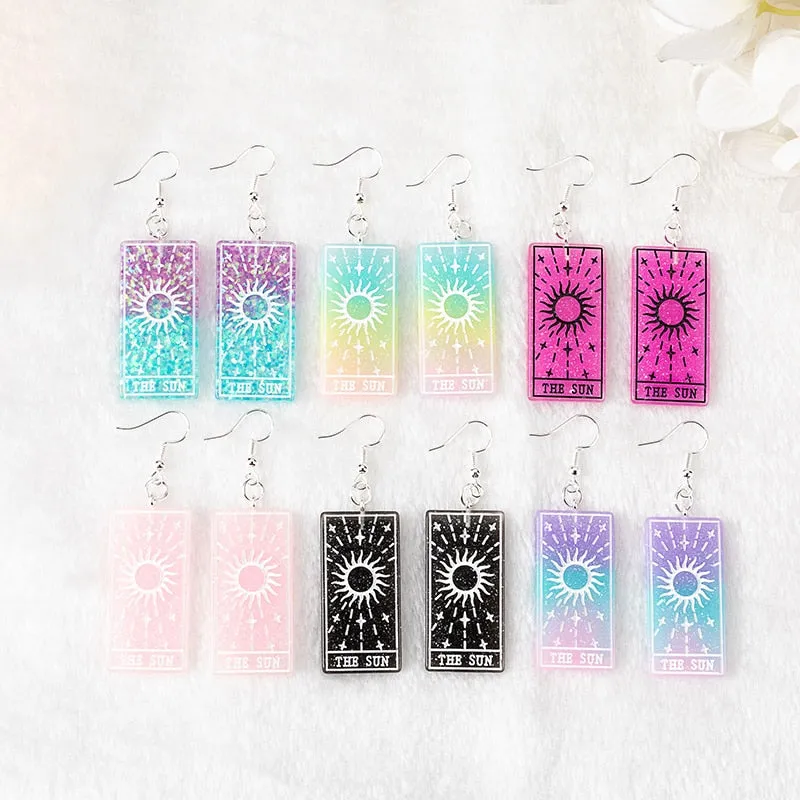 The Sun Divine Tarot Earrings