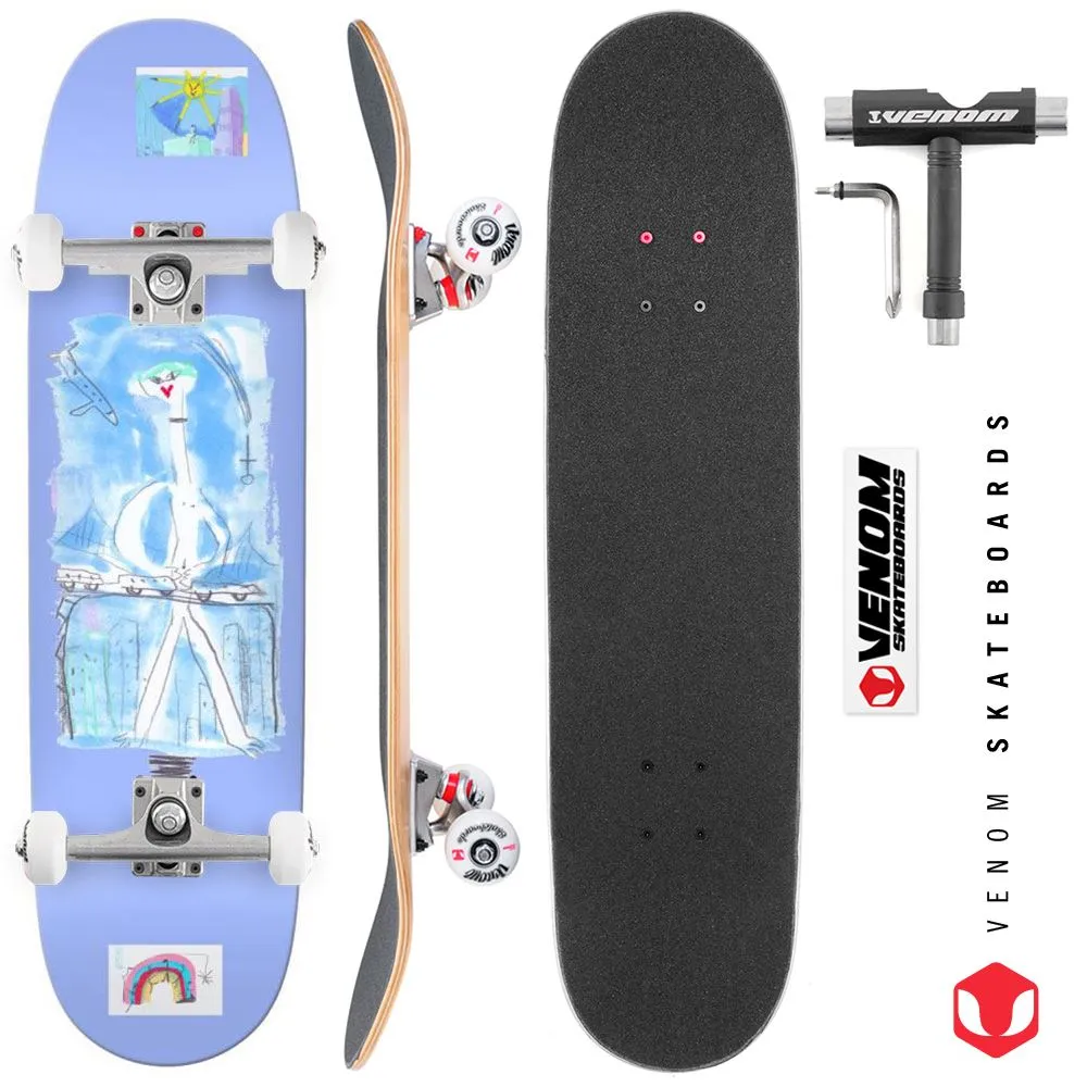 There Deck Nadair Marbie Big Girl Custom Complete Skateboard - 8.25"