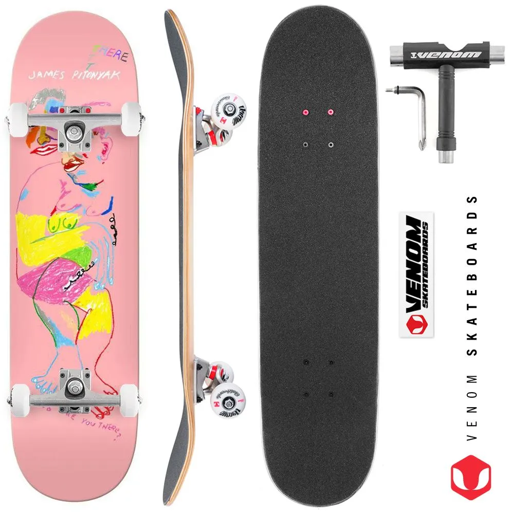 There James Hi James Full Custom Complete Skateboard - 8.25"