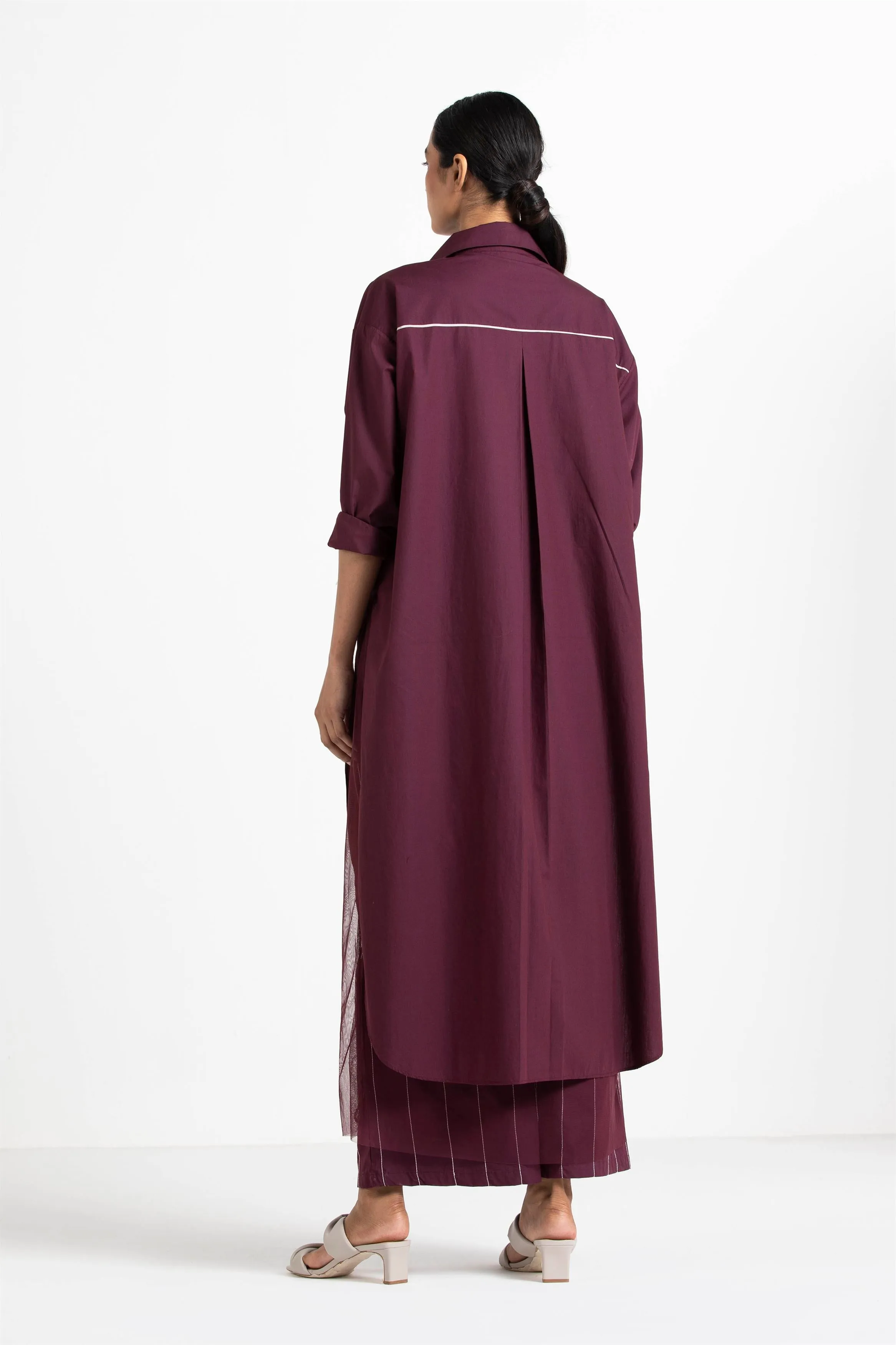 THREE   -   Front Knot Shirt   Slip
