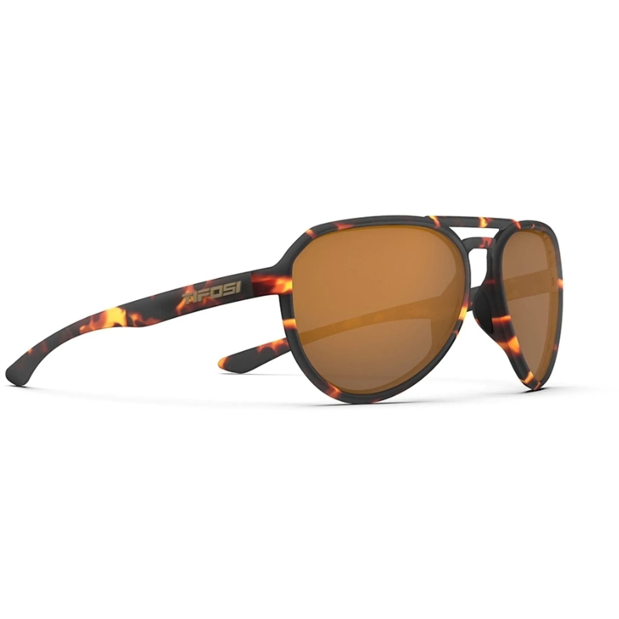 Tifosi Selca Sunglasses Matte Tortoise With Brown Lens