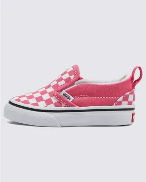 TODDLER SLIP ON V - COLOR THEORY CHECKERBOARD HONEYSUCKLE
