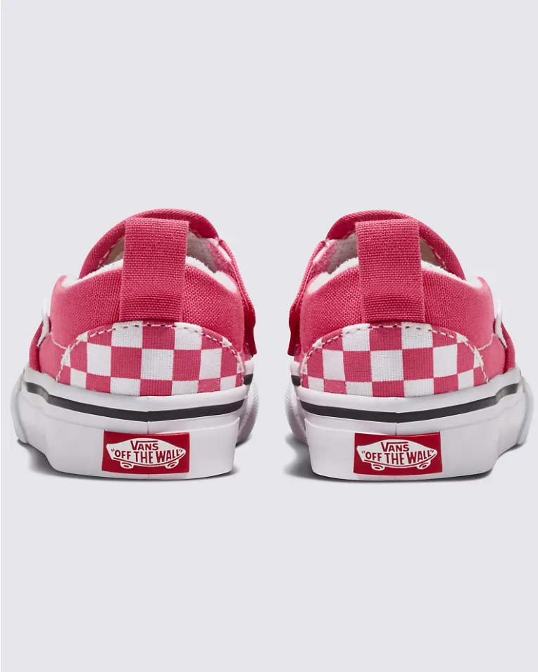 TODDLER SLIP ON V - COLOR THEORY CHECKERBOARD HONEYSUCKLE