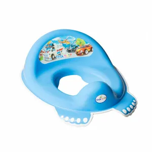 Toilet Training Seat Potty Toddler Boy Girl Trainer Safe Anti-Slip Cars Blue