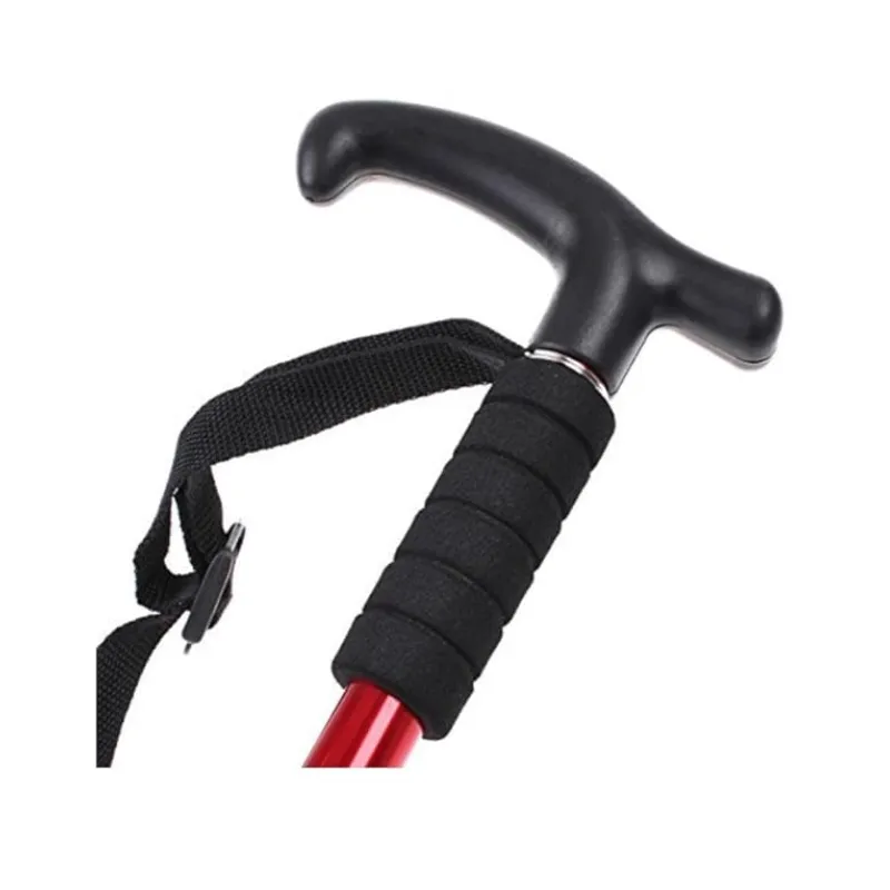 Trekking Walking Cane Heavy Duty Ultra-Light Shock-Resistant Folding Hiking Poles with Non-Slip Handles & Adjustable Telescopic Outdoor Camping, Hiking, Climbing