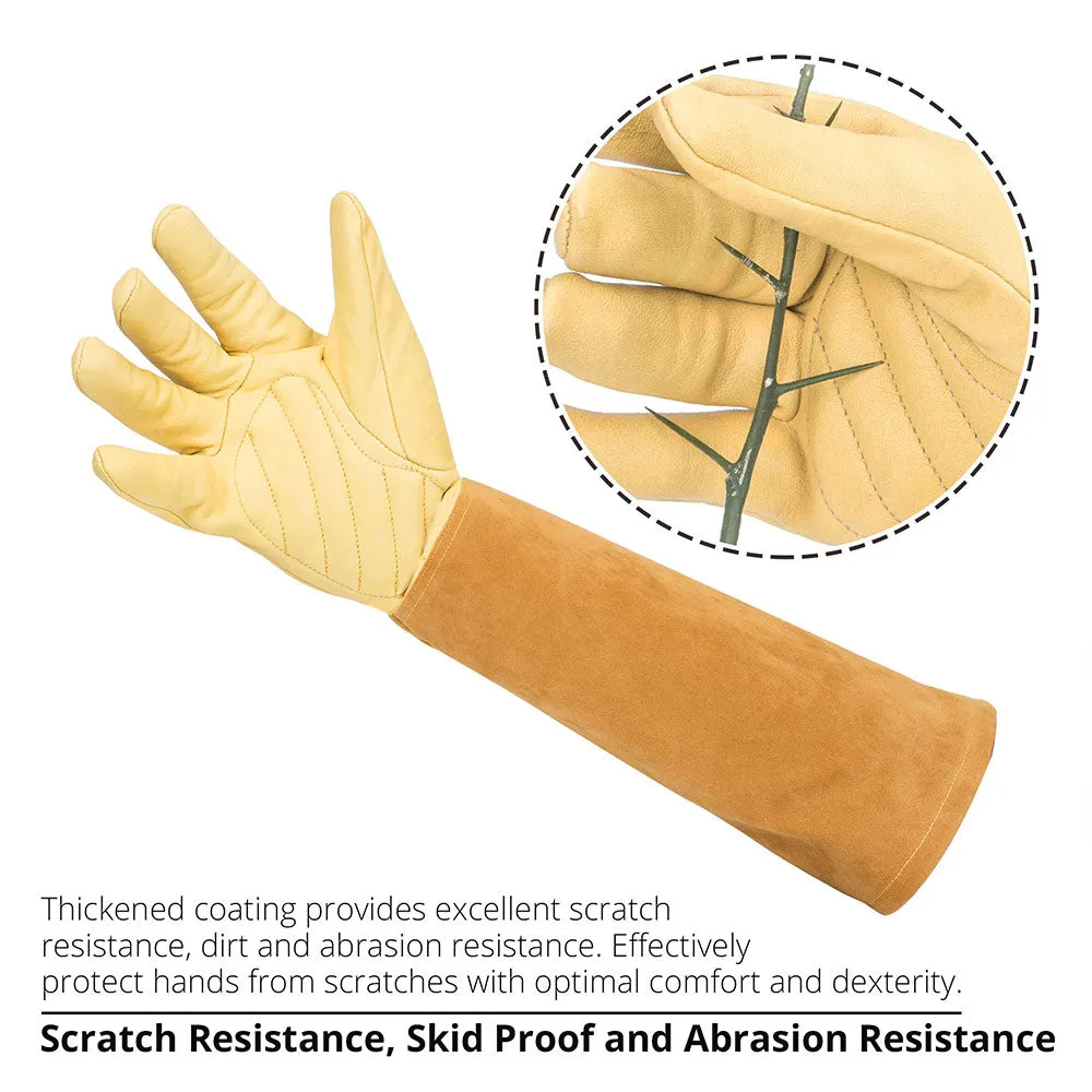 TRIPLETREE Thorn Proof Rose Pruning Gardening Gloves