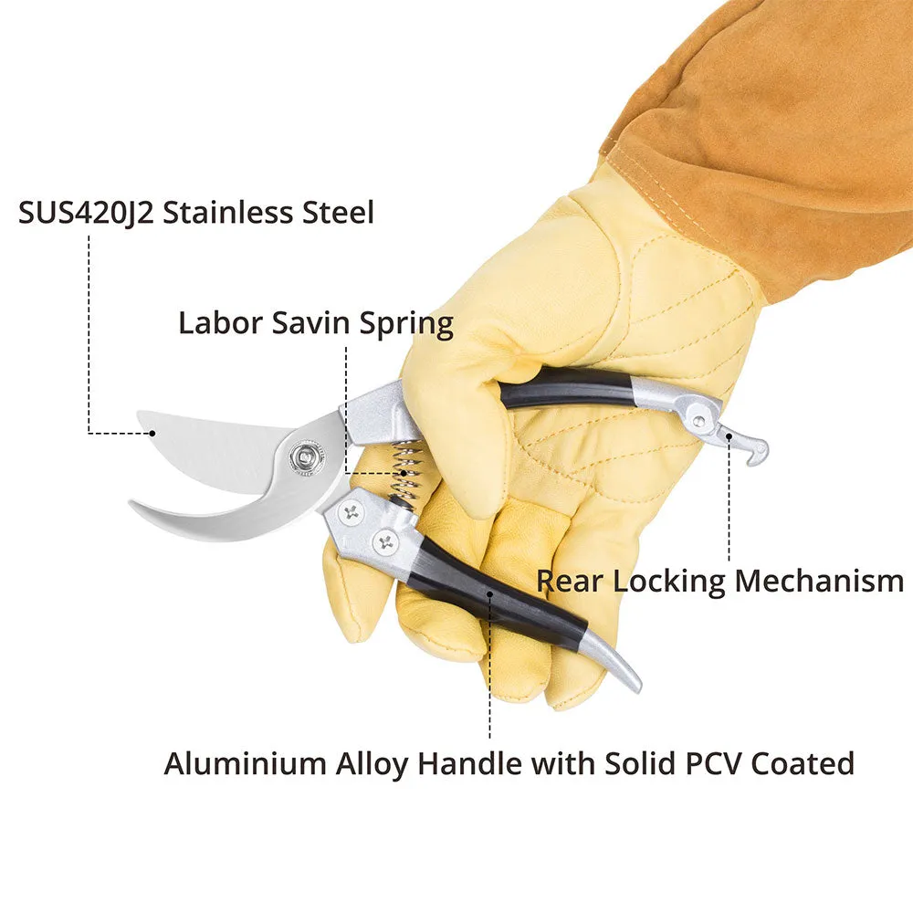 TRIPLETREE Thorn Proof Rose Pruning Gardening Gloves