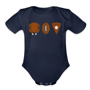 Turkey Football Pie Thanksgiving Infant One Piece