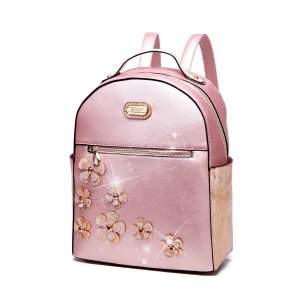 Twinkle Cosmos Handmade Floral Fashion Backpack [KTB9558]