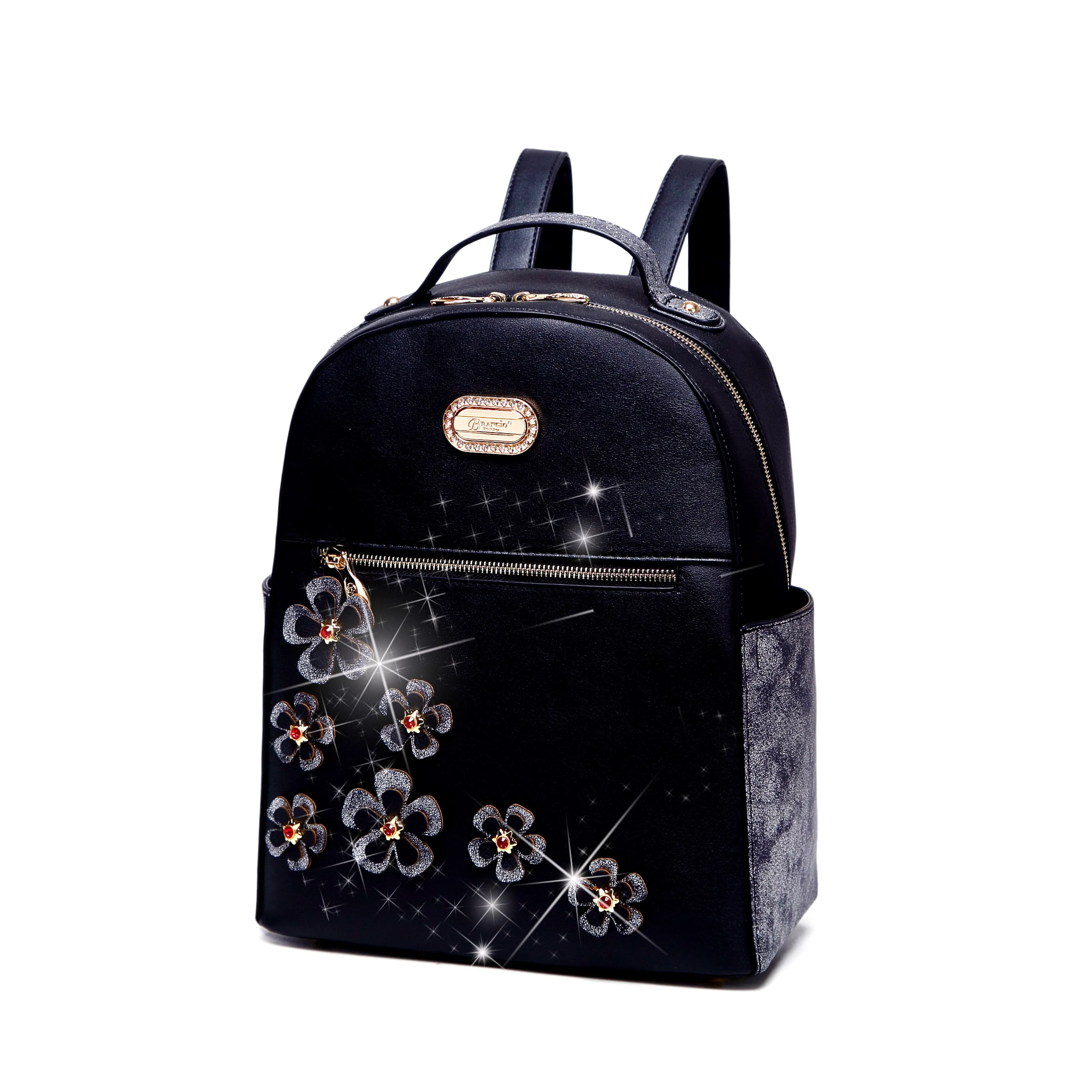 Twinkle Cosmos Handmade Floral Fashion Backpack [KTB9558]