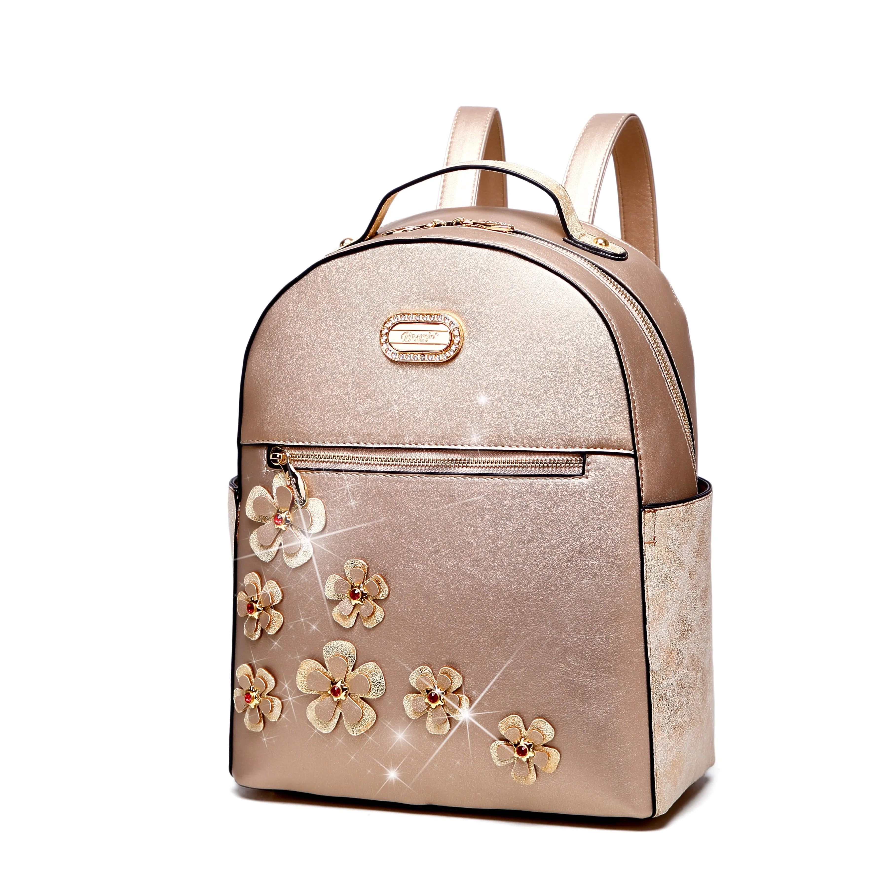 Twinkle Cosmos Handmade Floral Fashion Backpack [KTB9558]