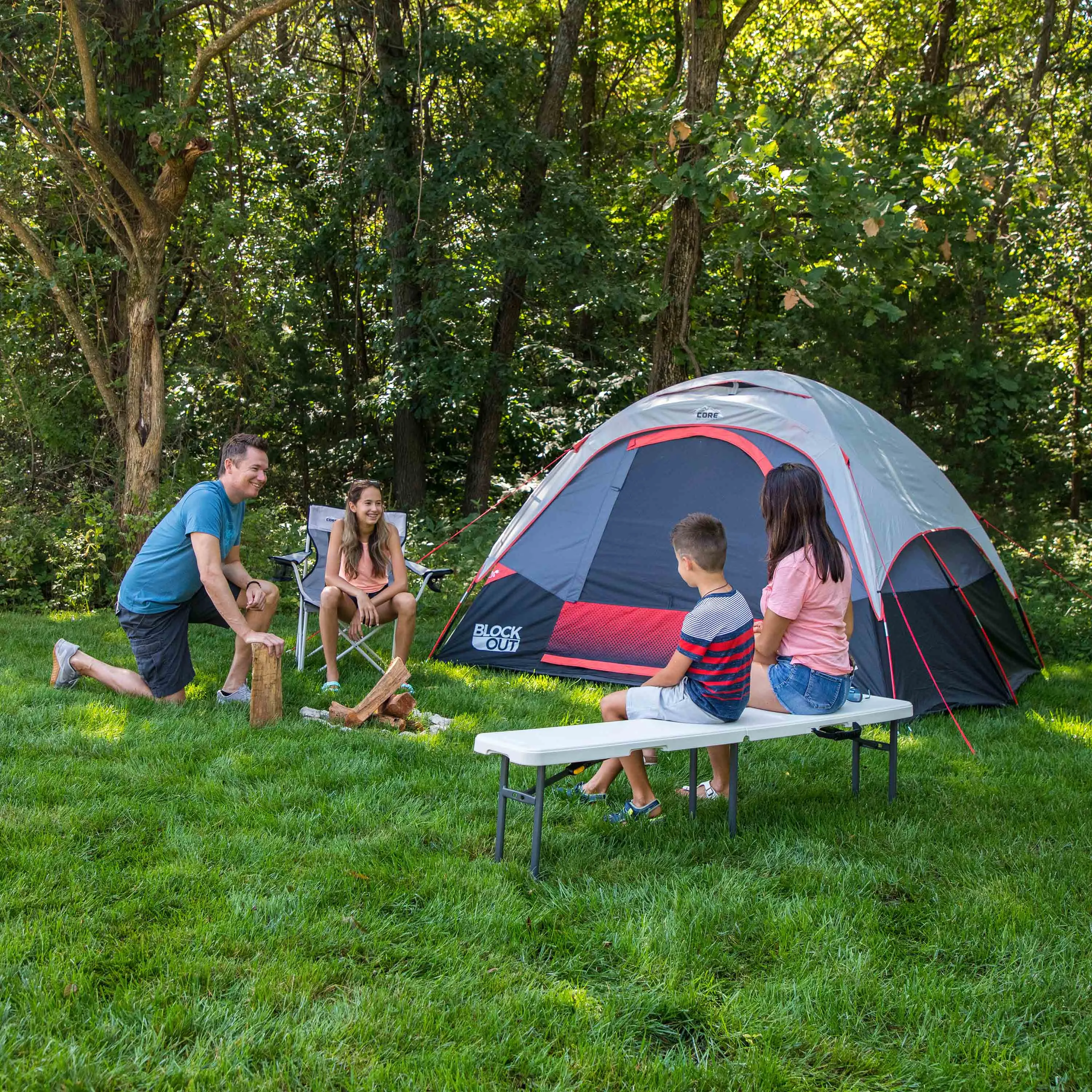 Two-Pack Outdoor Camp Bench