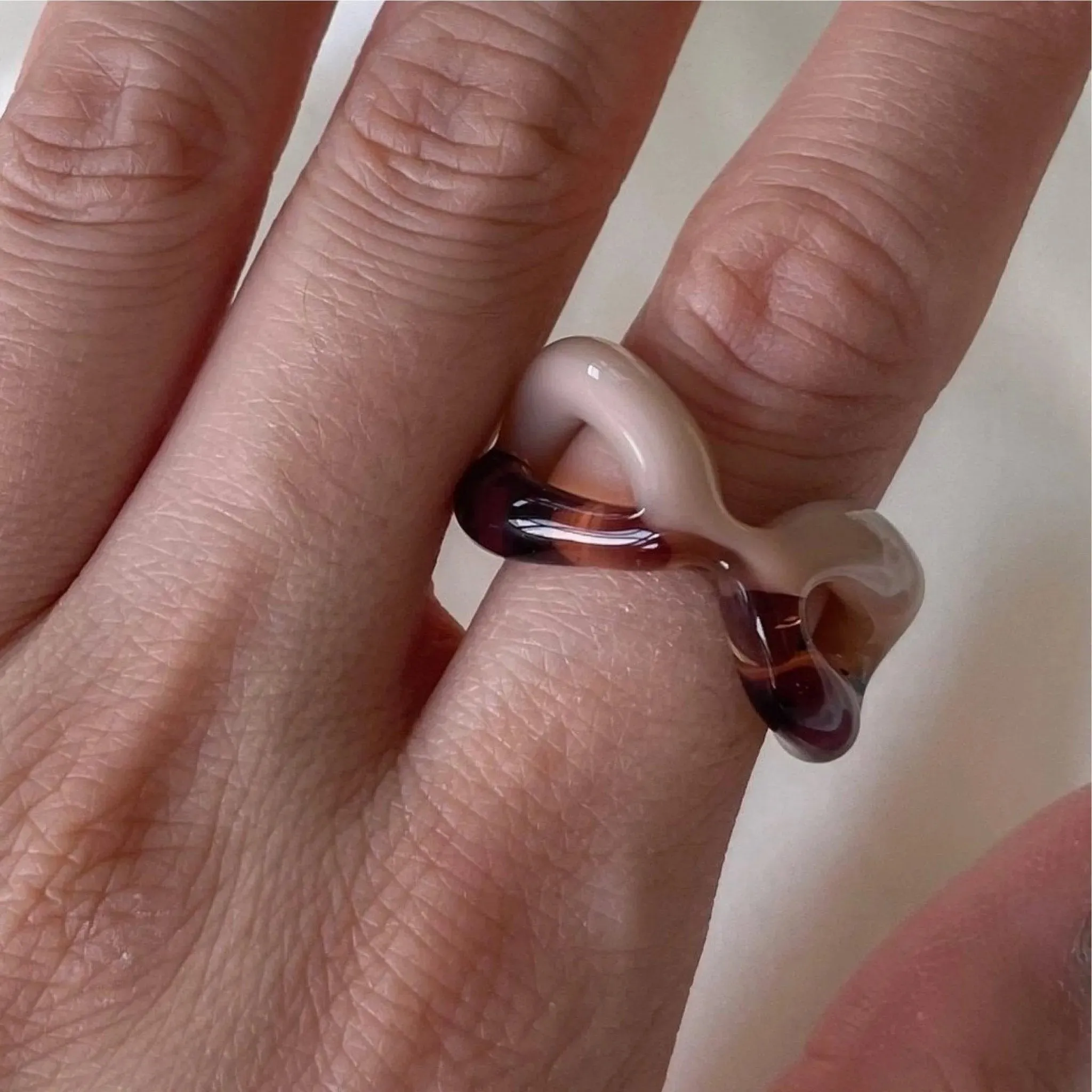 Two-Tone Ribbon Ring